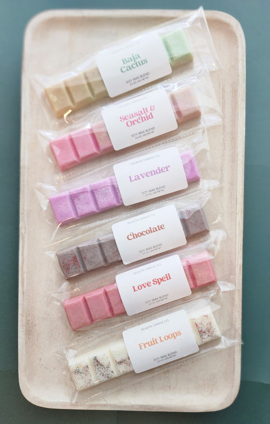 Wax Melts Bars/Snap Bar wax melt/Love Spell/Dark Kiss/Pink Sugar Snap Bar 2.5 oz/phthalate free wax melts/non toxic wax melt