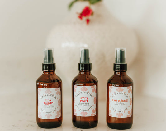 Room + Linen Sprays, Authentic Room Spray Scents, Pan Dulce Room Spray, Room Spray/Linen Spray, Leather Room Spray, Palo Santo Room Spray